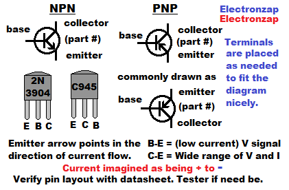 How to read schematic diagrams 04 basic bipolar junction transistor symbol