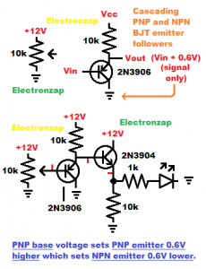 BJT Voltage Follower - Emitter Follower - Electronzap