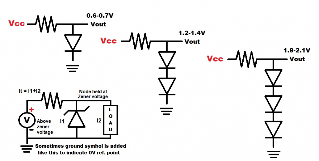 Forward Biased Diodes as a Substitute Zener Voltage Regulator Electronzap